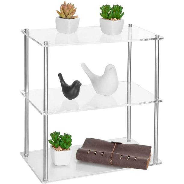 MyGift 9 Tier Clear Acrylic Display Riser Ring & Retail Jewelry Stand 